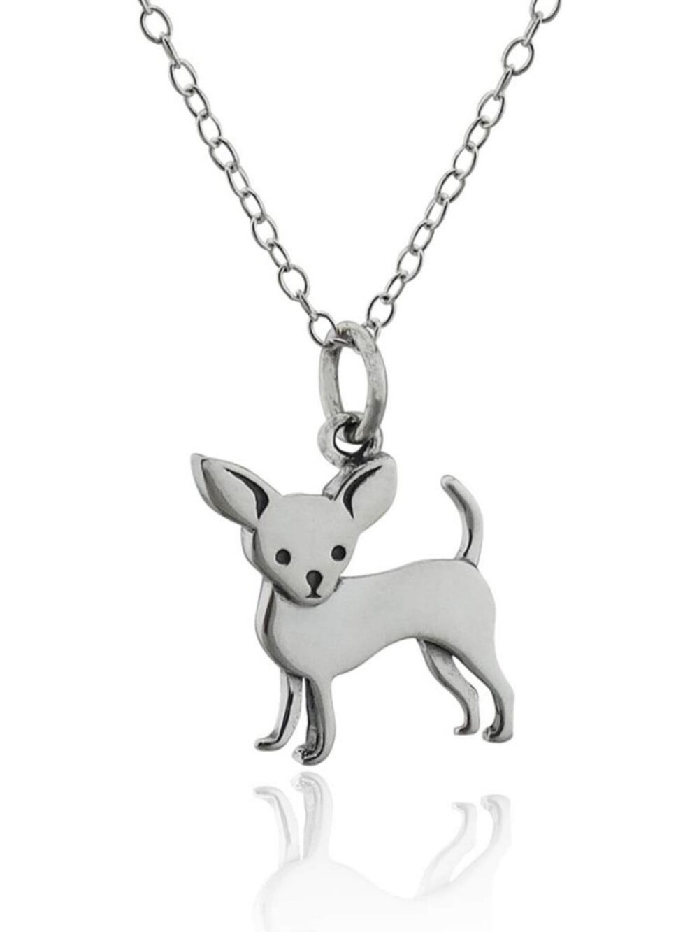 Sterling Silver 3D Dog Breed Necklace - Unique Pet Lover Jewelry Gift